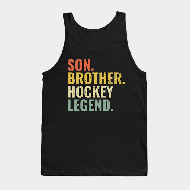 Son Brother Hockey Legend Tank Top by tobzz